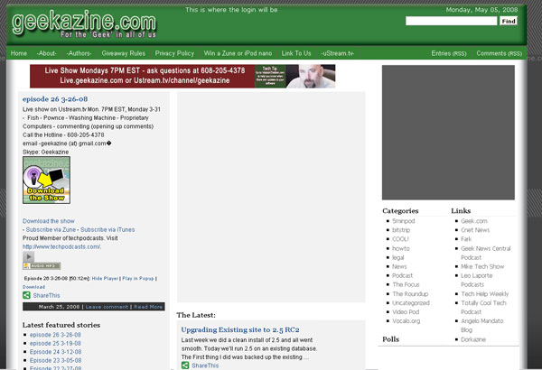 redesign Redesign of Site