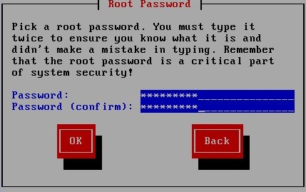 Create Root Password