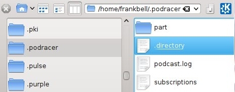 Podracer configuration files