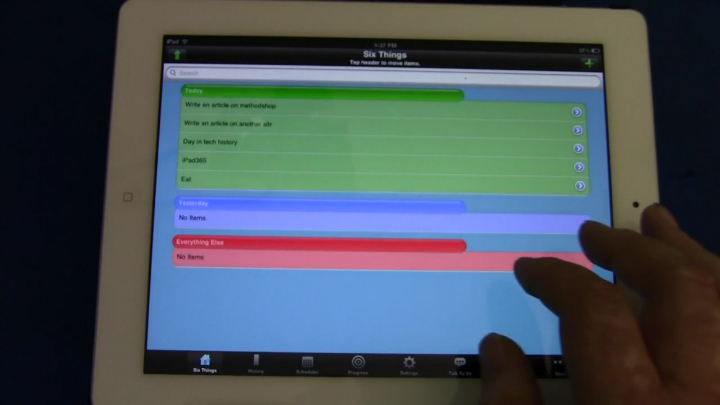 Geekazine 844843371 Six Things Task List for iPad [Video]