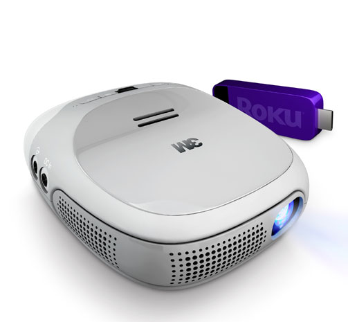 3M Projector with Roku