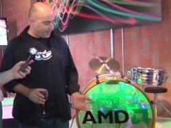 Chris Hook Shows off the AMD Bass Drum