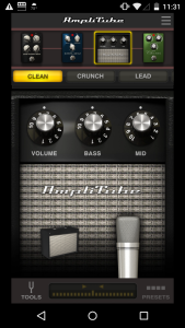Amplitube software for Android