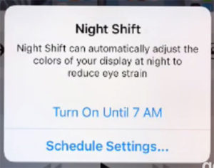 Night Shift Option